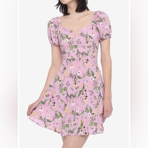 DISNEY PRINCESS TANGLED Pascal Floral Sweetheart DRESS! - Picture 2 of 5